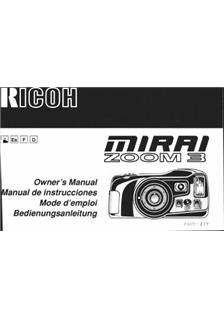 Ricoh Mirai Zoom 3 manual. Camera Instructions.